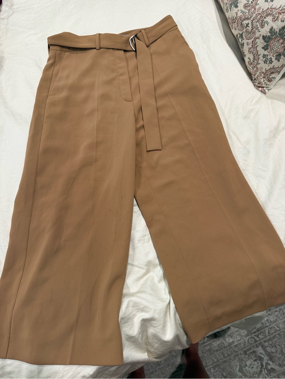 Sportmax women’s Tailored Brown Dress wide leg capri pants